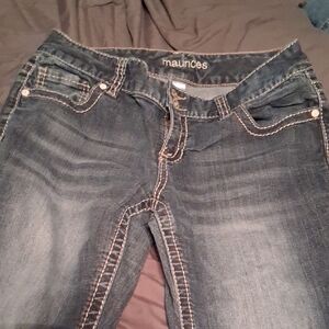 Maurices Dark Blue Skinny Jeans